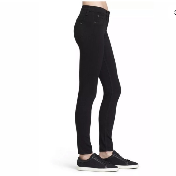 Rag & Bone/Jean Leggings Size 25 Black #L10 - Picture 3 of 12